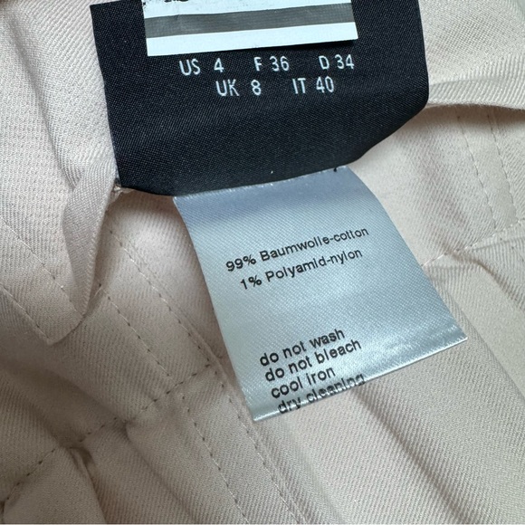 Akris Cotton Hidden Button Front Peplum Jacket Top Safari